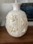 Large Vintage Ivory Ceramic Butterfly Relief Table Lamp – Rewired With New Shade For Sale - Image 4 of 7