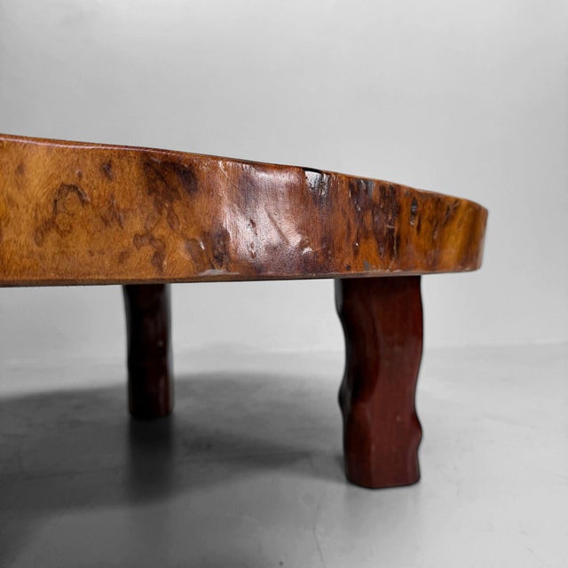 Vintage Japanese Keyaki Tree Trunk Table, 1960s For Sale - Image 11 of 14
