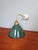 Mid-Century Conical Gooseneck Wall Sconce in Brass and Green Enameled Sheet Metal, 1940s For Sale - Image 4 of 14
