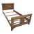 Vintage Old Hickory Dusty Acorn Twin Size Bed Headboard Single Artisanal Oak For Sale