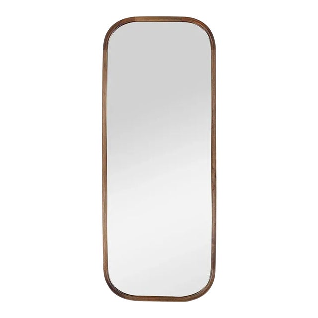 Deco Mod Chestnut Stain Mirror For Sale