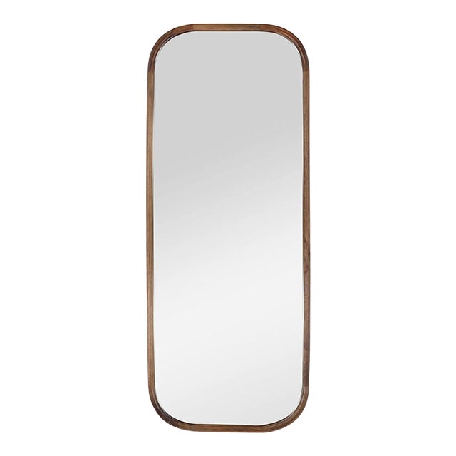Rounded Agra Wood Mirror For Sale