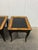 Wood Drexel Heritage Et Cetera Chinoiserie Black & Burl End Tables- A Pair For Sale - Image 7 of 12
