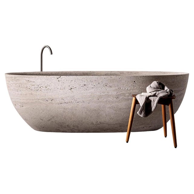 Large Stone Bathtub by Studio Loho For Sale - Image 10 of 10