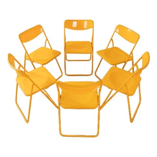 Ted Folding Chairs from Niels Gammelgaard, Set of 6 For Sale