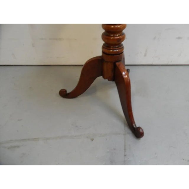 Mahogany Tillt Top Wine Table For Sale - Image 6 of 11