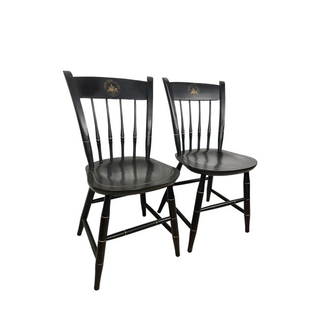 Traditional Vintage Collegiate Windsor Chairs by Nichols & Stone, Made for Cedar Crest College For Sale - Image 3 of 14