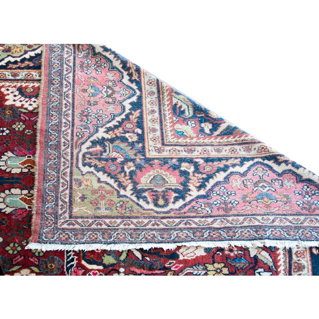 Early 20th Century Early 20th Century Persian Mahal Rug For Sale - Image 5 of 16