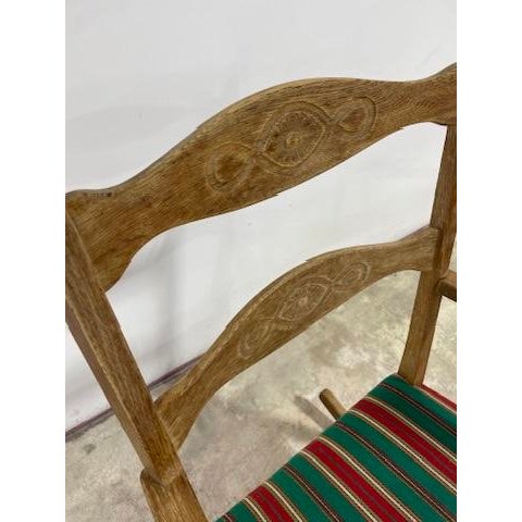 Henning Kjaernulf Henning Kjaernulf Oak Scandinavian Rocking Chair For Sale - Image 4 of 9