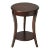 Holdin Round 18"W Accent Table, Dark Brown For Sale