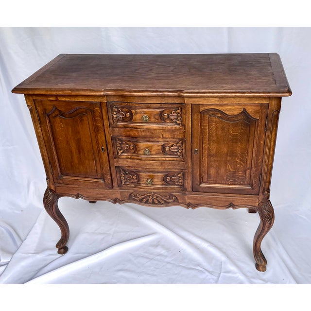 Antique Late 1800s French Oak Sideboard/Buffet For Sale - Image 12 of 17