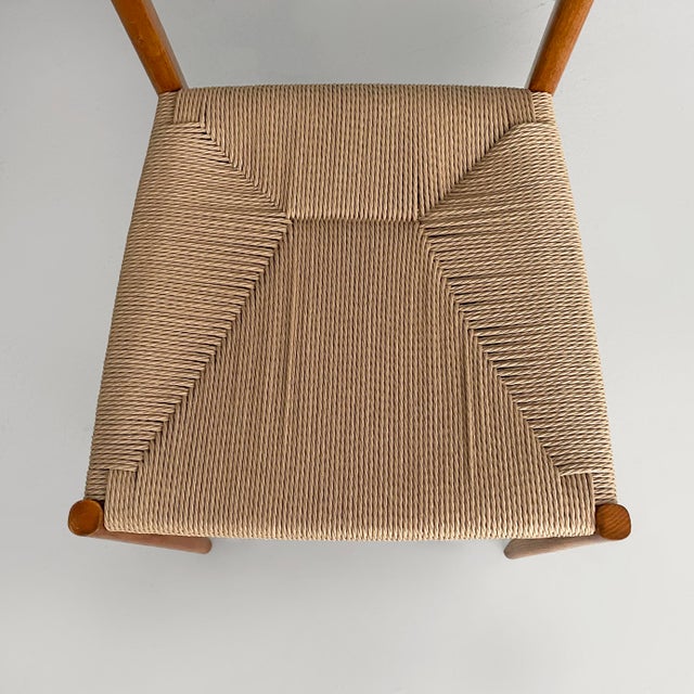 Mid-Century Modern Italian Straw and Wood Leggera Chairs by Gio Ponti for Cassina, 1960s, Set of 6 For Sale - Image 10 of 16
