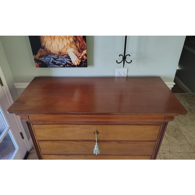 French 19th Century French Louis Philippe Mahogany Commode, Chest of Drawers For Sale - Image 3 of 13