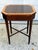 1990s George III Flame Mahogany Work Table With Satinwood Band For Sale - Image 5 of 11