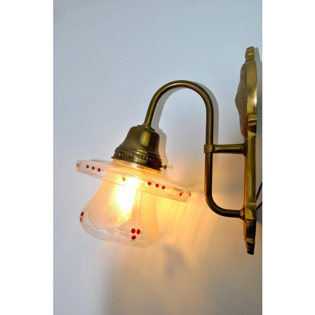 Vintage Art Nouveau Wall Light For Sale - Image 10 of 11