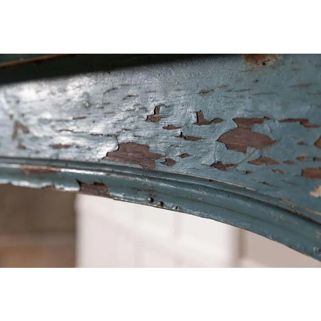 Large 19th Century Swedish Painted Pine Fireplace Surround, 1820s For Sale - Image 10 of 13