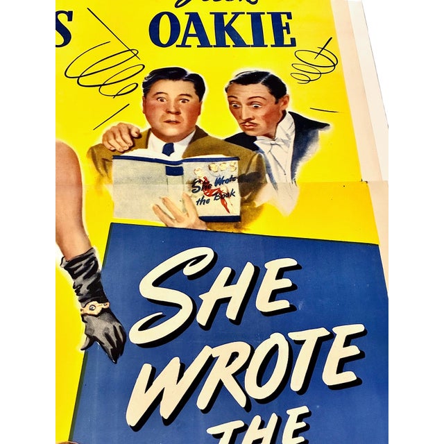 Figurative Large 1946 “She Wrote the Book” Movie Poster For Sale - Image 3 of 8
