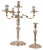 18th Century Sterling Silver Italian Rococo Style Candelabra, Set of 2 For Sale