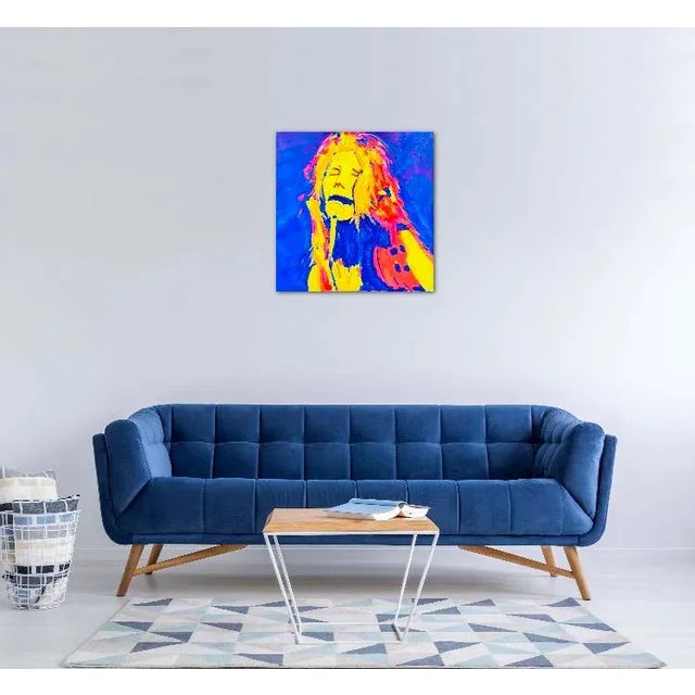 Contemporary Psychedelic Modern Pop Art Portrait Oil Painting, Original For Sale - Image 3 of 12