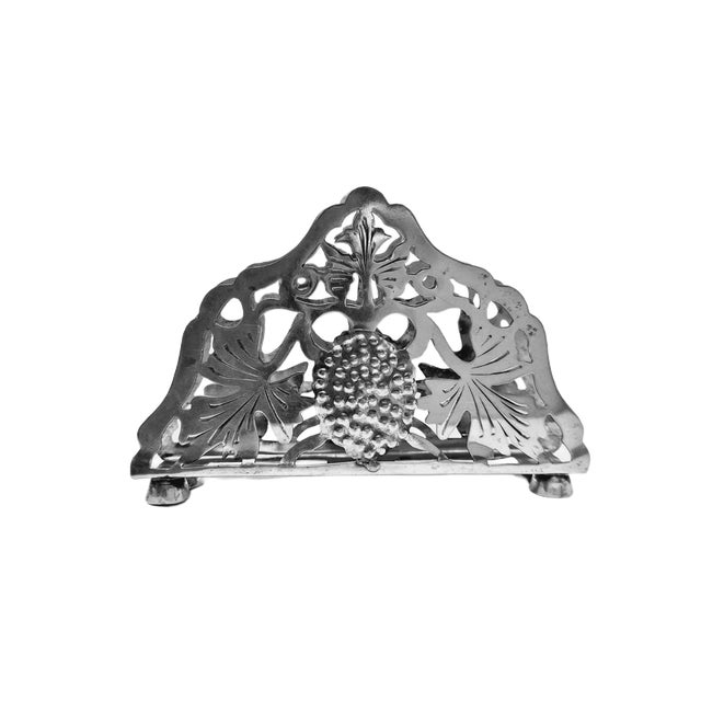 Postmodern Art Deco Silver Napkin Holder, Poland, 1960s For Sale - Image 16 of 18