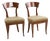 Neoclassical Directory Chairs in Walnut, Set of 2 For Sale