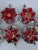 A group of 6 large and striking ornaments. A festive addition to your holiday home.