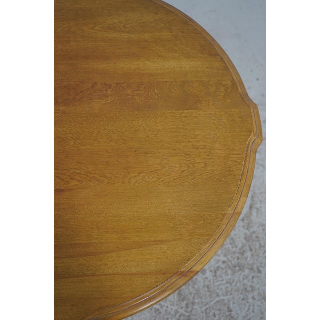 Ethan Allen French Country Style Round Side Table For Sale - Image 10 of 14
