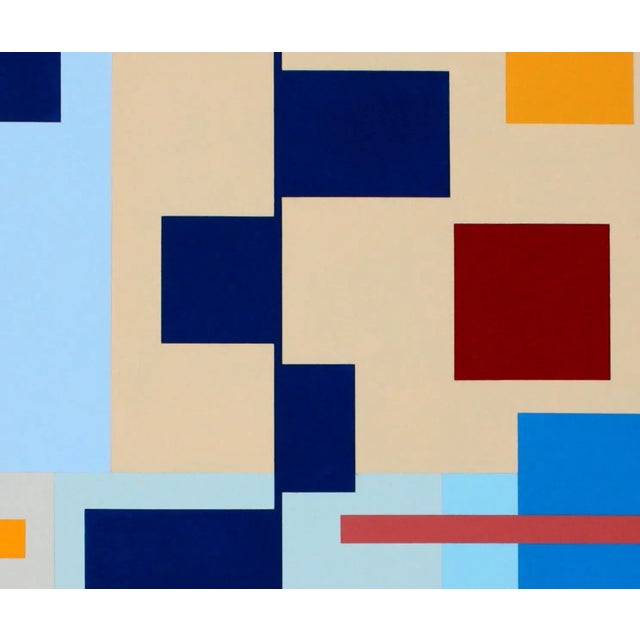 Barchart Composition - hard edge painting inspired by "bar charts" - common visualization type in the professional...