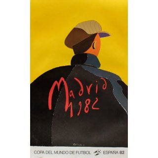 1982 Eduardo Arroyo Madrid Lithograph Poster For Sale