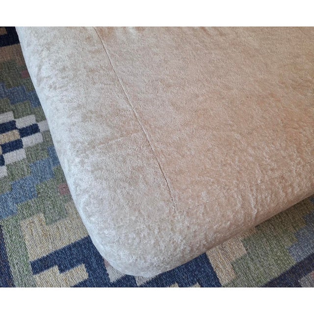 Italian Fiberglass Mohair Lounge Chair in the style of Mario Bellini, 1960s For Sale - Image 4 of 9