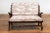 Rustic Antique Natural Edge Settee with Custom Upholstery and Rustic Character For Sale - Image 3 of 13