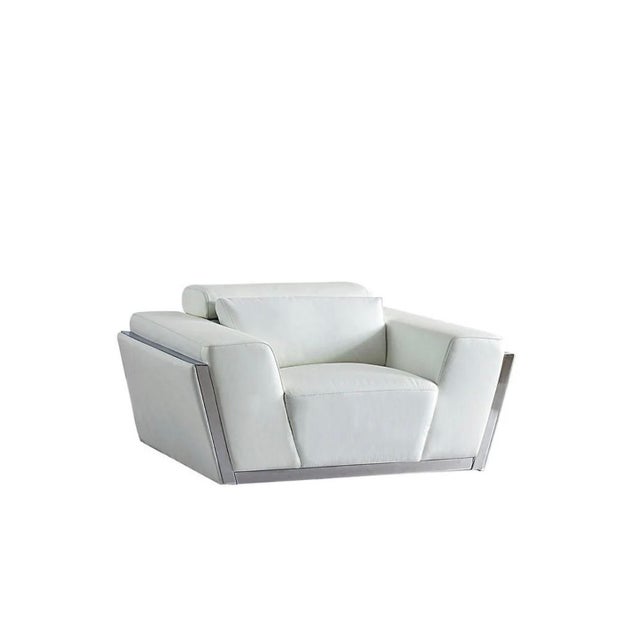 Casa Milano Domo Italian Leather 3-Piece Sofa Set in Black For Sale - Image 10 of 11