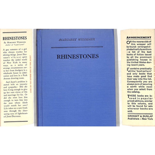 Art Deco "Rhinestones: A Romance" Book 1929 Widdemer, Margaret For Sale - Image 3 of 4