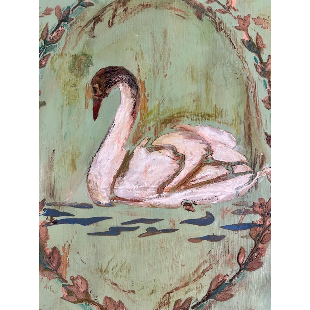 Antique Painted Wardrobe with Versailles Style Panels, 1890s For Sale - Image 10 of 14