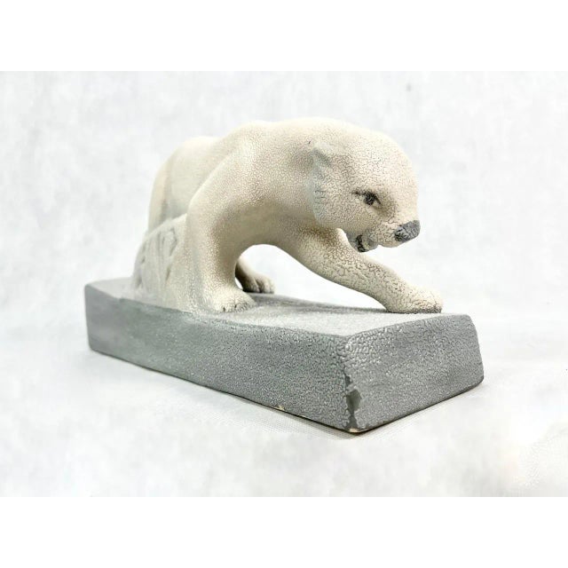 1930s Large Art Deco Ceramic Panther, 1930s For Sale - Image 5 of 11