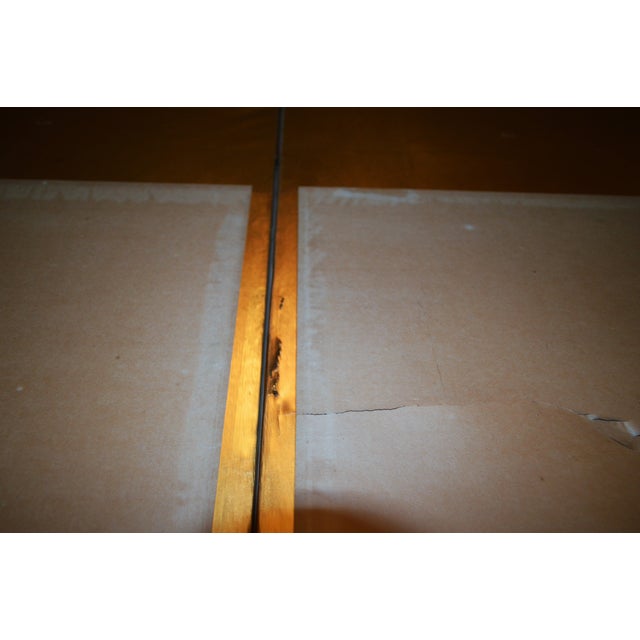 Early 20th Century Japanese Chinese Asian Calligraphy Hand Painted Six Panel Paper Screen Folding Byobu For Sale - Image 4 of 10