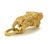 Contemporary Mid 20th Century Tiger Head 14k Yellow Gold Charm Pendan For Sale - Image 3 of 8