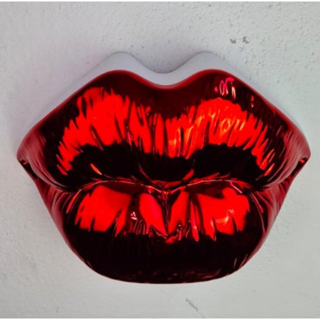 Sagrasse, Kiss Red, Resin and Marble Powder For Sale - Image 4 of 4