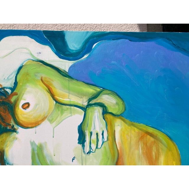 Celia Guibbert, Nude Blue Is the Warmest Color, 2000s, Painting on Canvas For Sale - Image 13 of 14