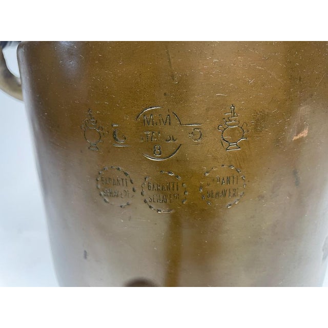 Copper Antique Brass and Copper Samovar Garanti Semaver, Istanbul For Sale - Image 8 of 16
