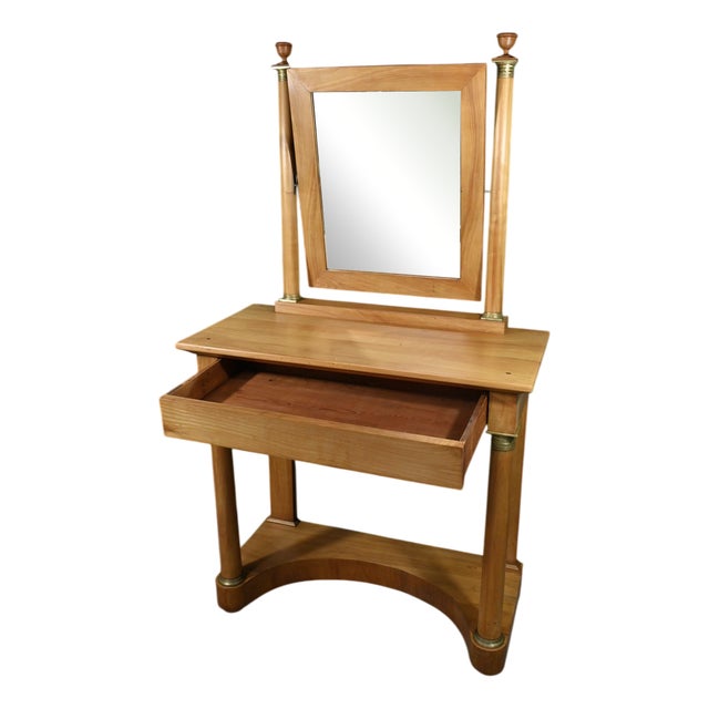 Early 19th Century Empire Dressing Table in Cherry For Sale