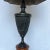 1990s 1990s Brass Table Lamp With Square Silk Shade For Sale - Image 5 of 13
