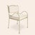 Cream Panarea Armchair in Gelato with Orange and Cream Striped Upholstery by Ceraudo, 2010s For Sale - Image 8 of 8