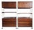 Pair of Mid Century Modern Walnut Wall Units by Stanley For Sale