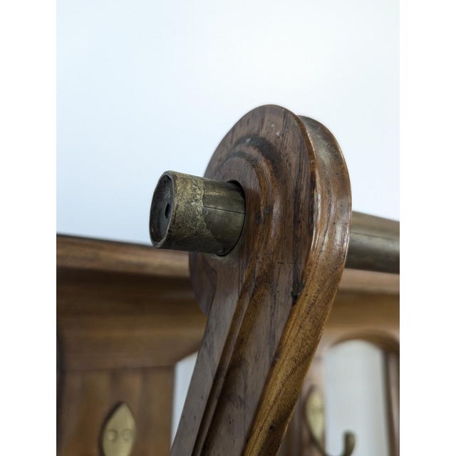 Large Art Nouveau Wardrobe in the style of Vand de Velde For Sale - Image 13 of 14