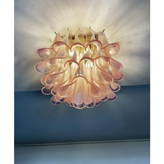 Murano Petal Ceiling Lamp, 1990s For Sale - Image 9 of 12
