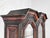 Baroque and Rococo style marquetry bookcase or display cabinet in wood and glass, composed of two sections: The upper...