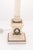 Empire Furniture Antique Empire Alabaster Column Lamps With Brass Accents - a Pair For Sale - Image 4 of 7