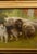 Early 20th Century William Henry Drake 1917 Oil on Canvas Painting of Sheep and Dog in Landscape For Sale - Image 5 of 8