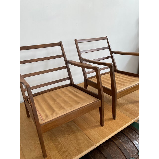 Pair of Mid-Century Modern Ole Wanscher Danish Armchairs For Sale - Image 15 of 18